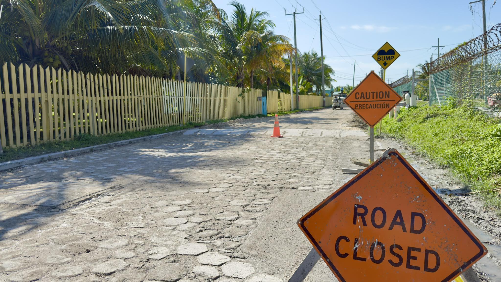 Paving and Road Safety Works Continue in San Pedro