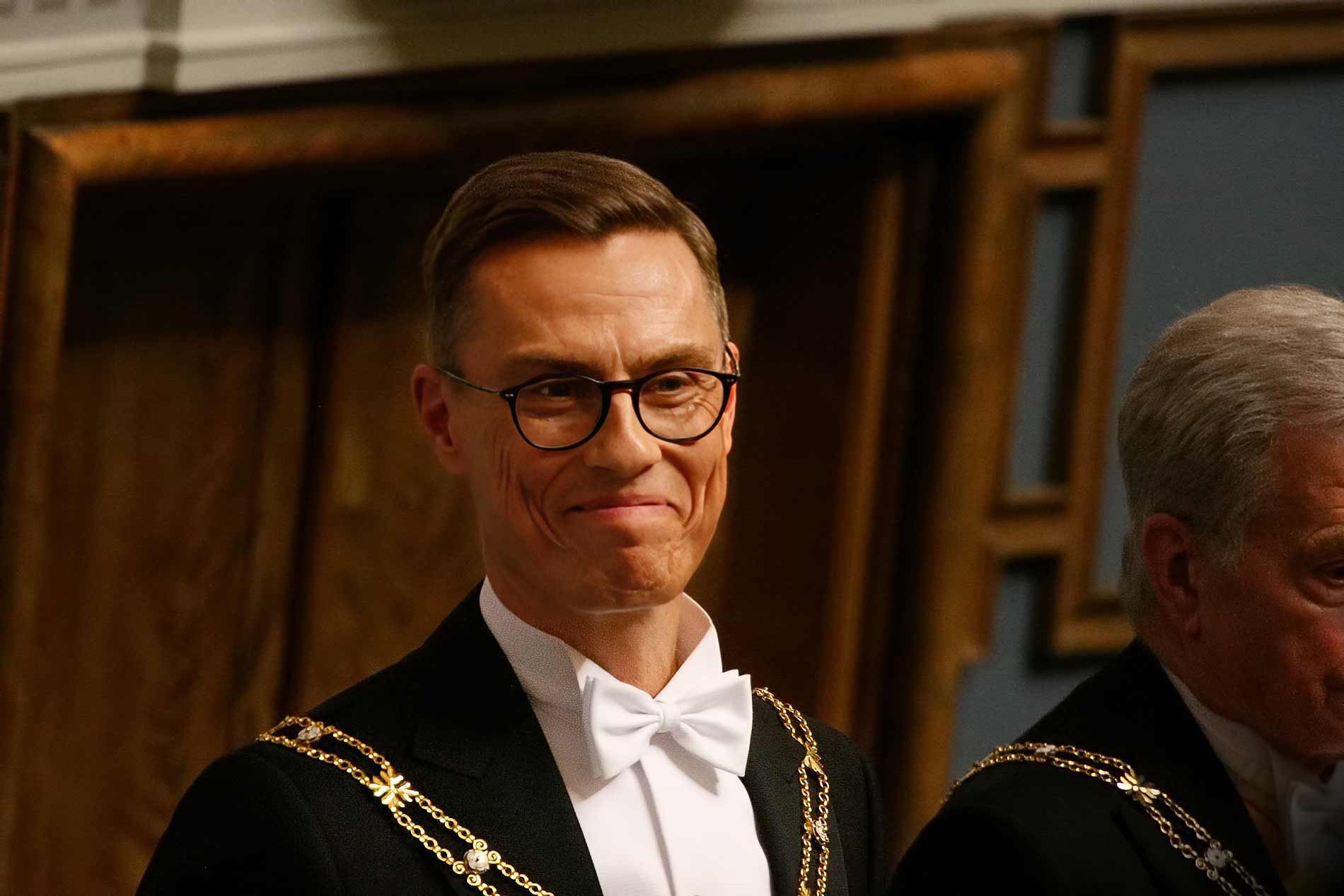 An archival photograph of President Alexander Stubb, taken by Tony Öhberg for Finland Today.