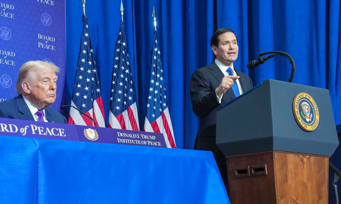 Secretary of State Marco Rubio at the Board of Peace Event.