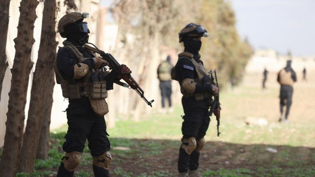 Syrian Interior Ministry personnel dismantle a cell accused of carrying out attacks in the Mezzeh area, 1 February 2026 (Syrian Interior Ministry)