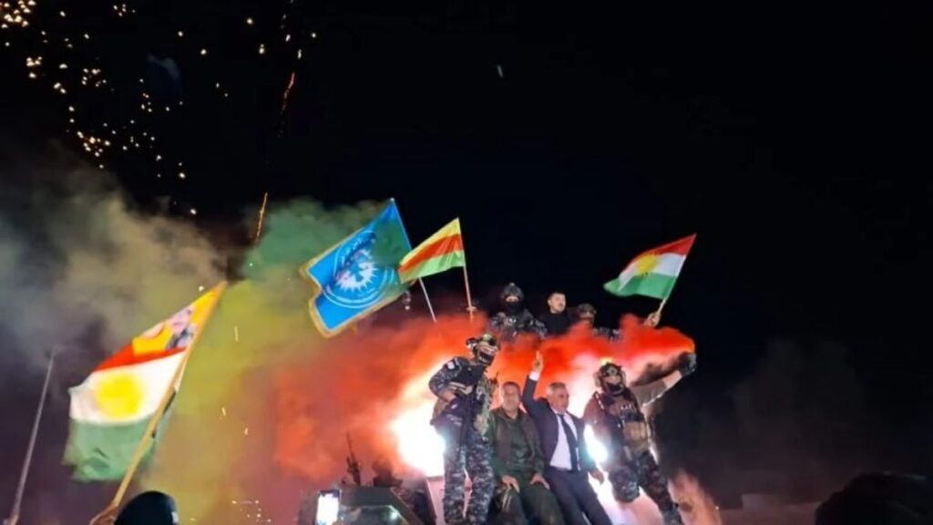 During the reception of Nour al-Din Ahmad, the newly appointed al-Hasakah governor, upon his return from Damascus, February 4, 2026 (Hawar)