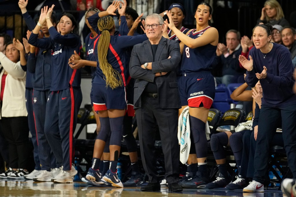 UConn women survive ugly start for 71-56 win at Marquette