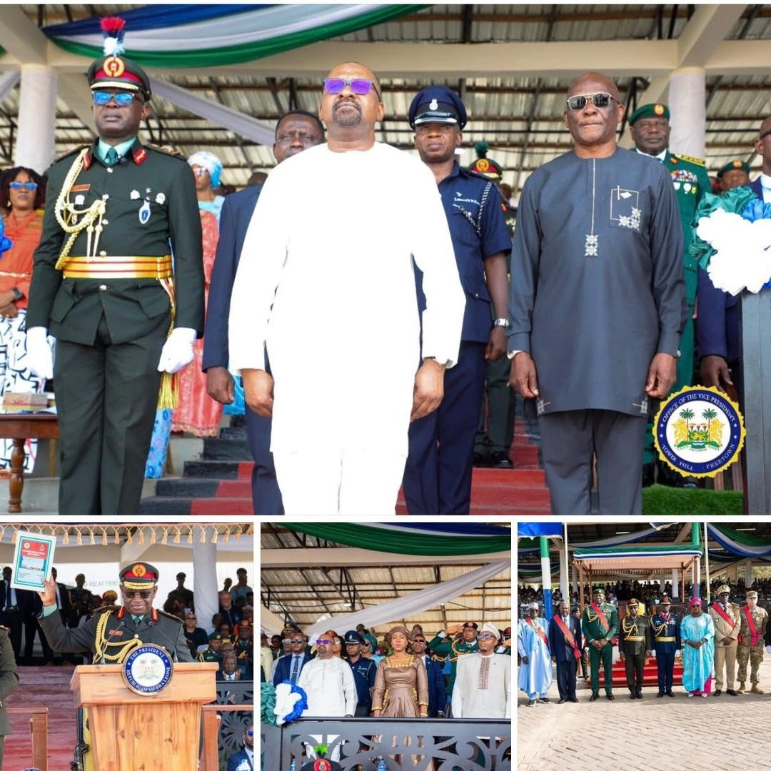 Vice President Joins President Bio at 17th Armed Forces Day Parade, Launch of National Defence Policy