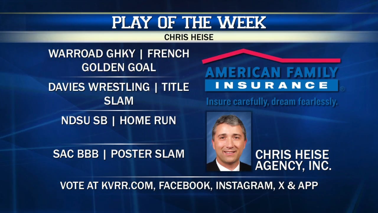 Vote for the Chris Heise Play of the Week!