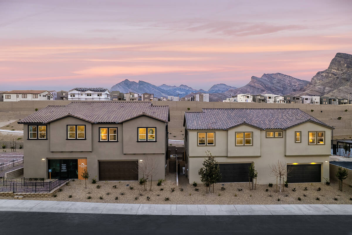 Dove Rock by Woodside Homes, located in Summerlin’s Kestrel district, is now open. It feature ...