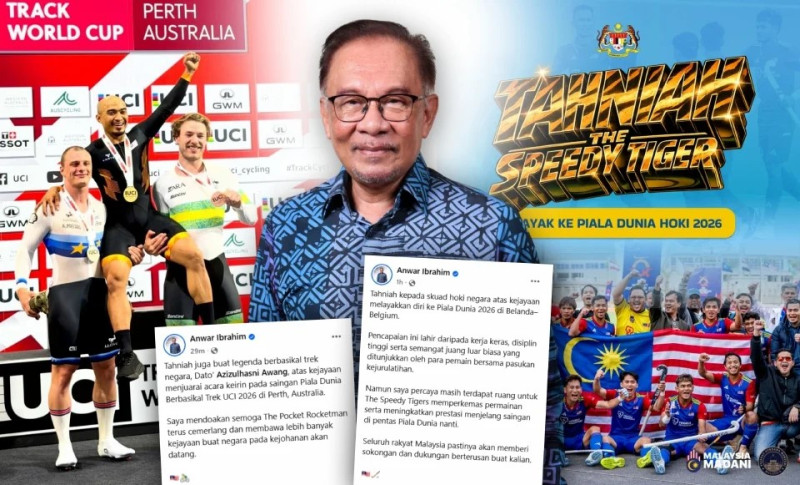 Anwar congratulates national hockey and cycling heroes on international successes