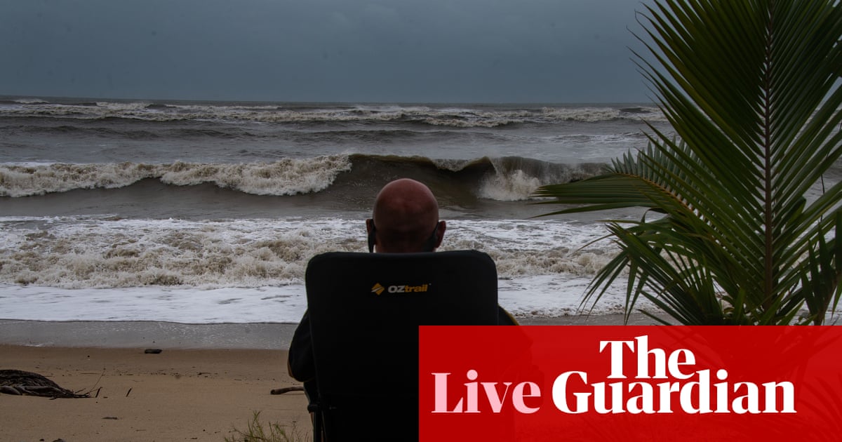 Australia news live: Tropical Cyclone Narelle dips below category-five strength hours before hitting Queensland coast | Australia news