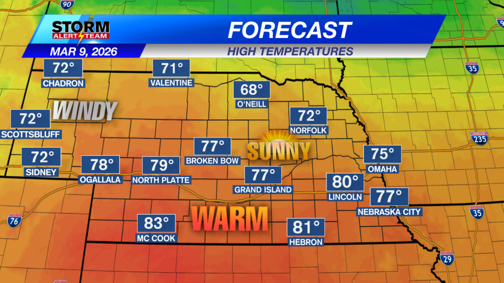 State Forecast Highs Tomorrow