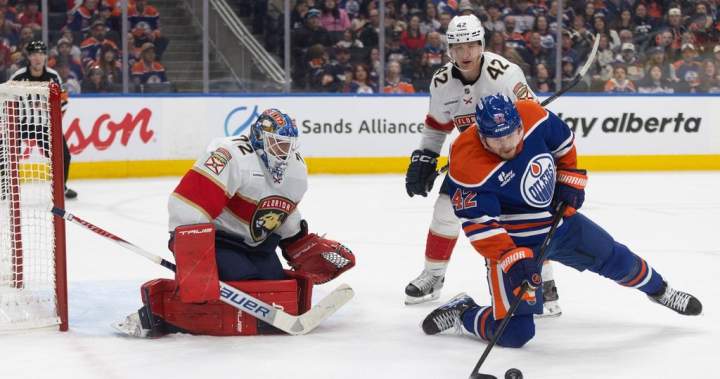 Bobrovsky perfect as Panthers blank Oilers 4-0