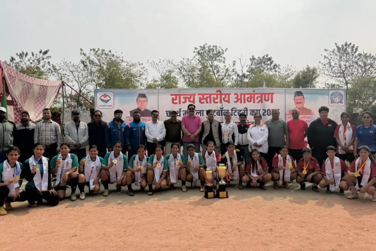 Chamoli team wins the fourth Tehri Cup women's football state level competition in Tehri