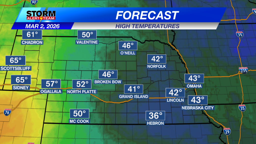 State Forecast Highs Tomorrow