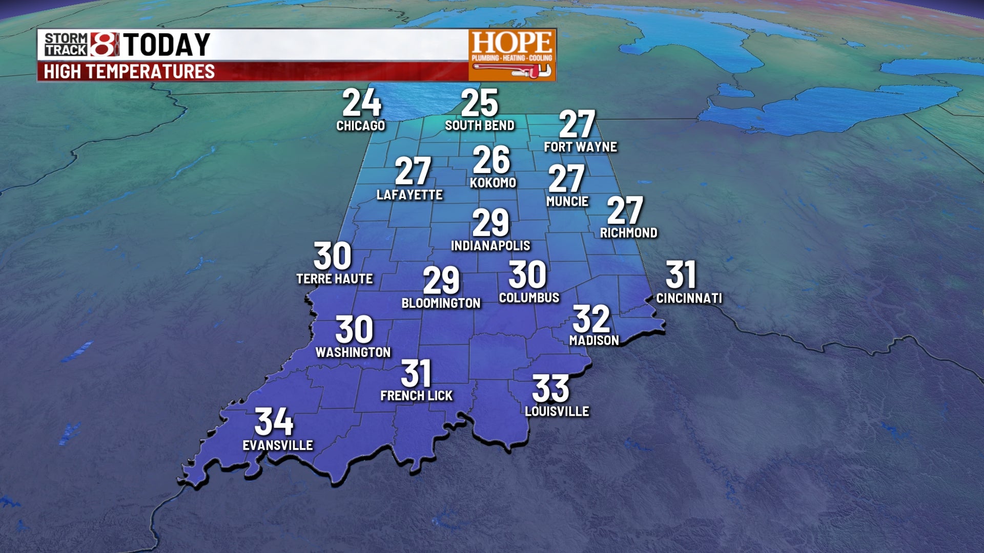 Cold start to Tuesday in central Indiana - Indianapolis News | Indiana Weather | Indiana Traffic