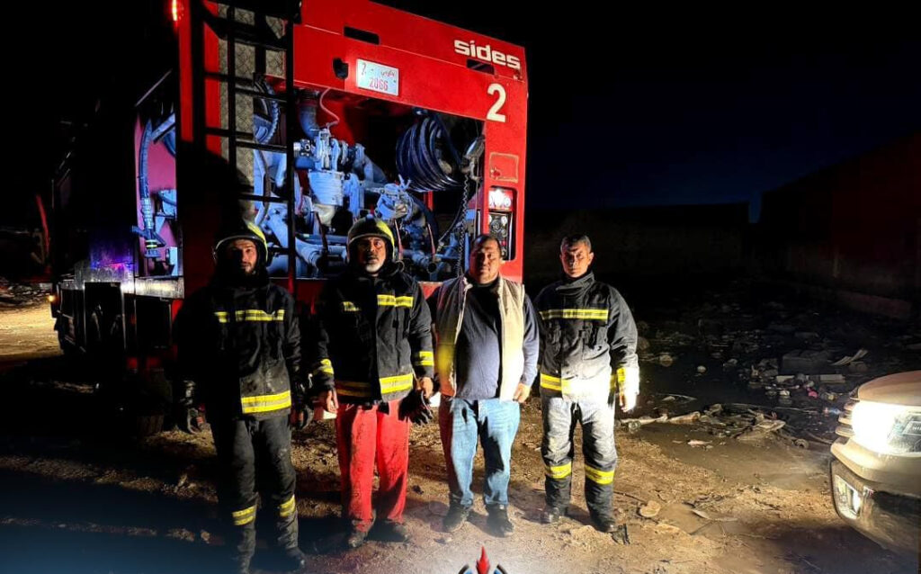 Al-Brega Company: Control over plastics factory fire in Budzira