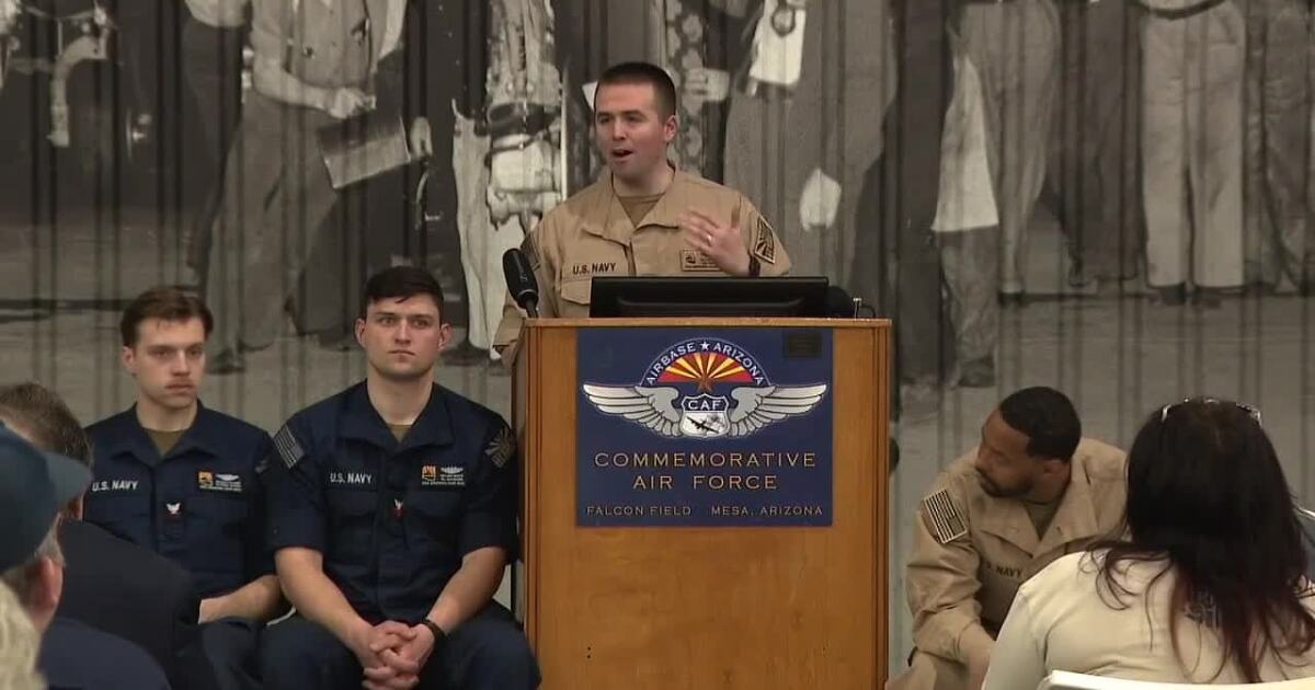 Crew of future USS Arizona visits state ahead of submarine’s 2029 launch