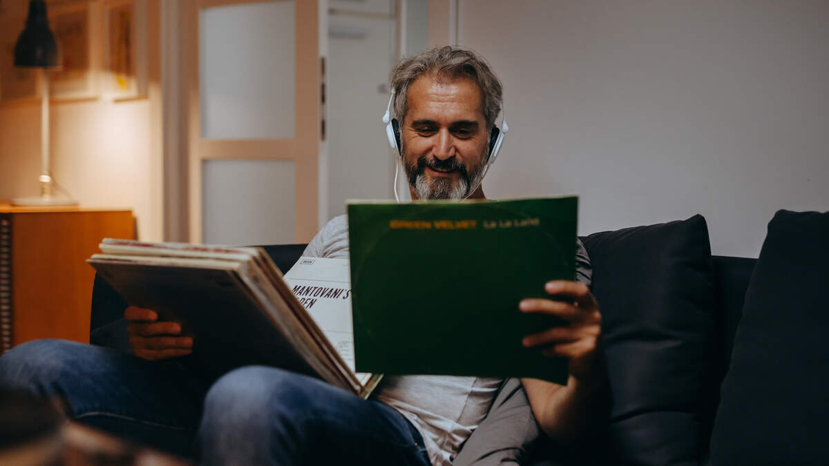 “I was happy to have my own space, to have a feeling of freedom, bringing my record player out of the attic and into the living room,” said Dave