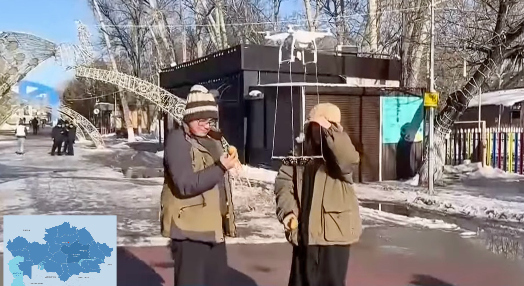 Drones Distribute Baursaks at Digital Nauryz Celebration in Karagandy