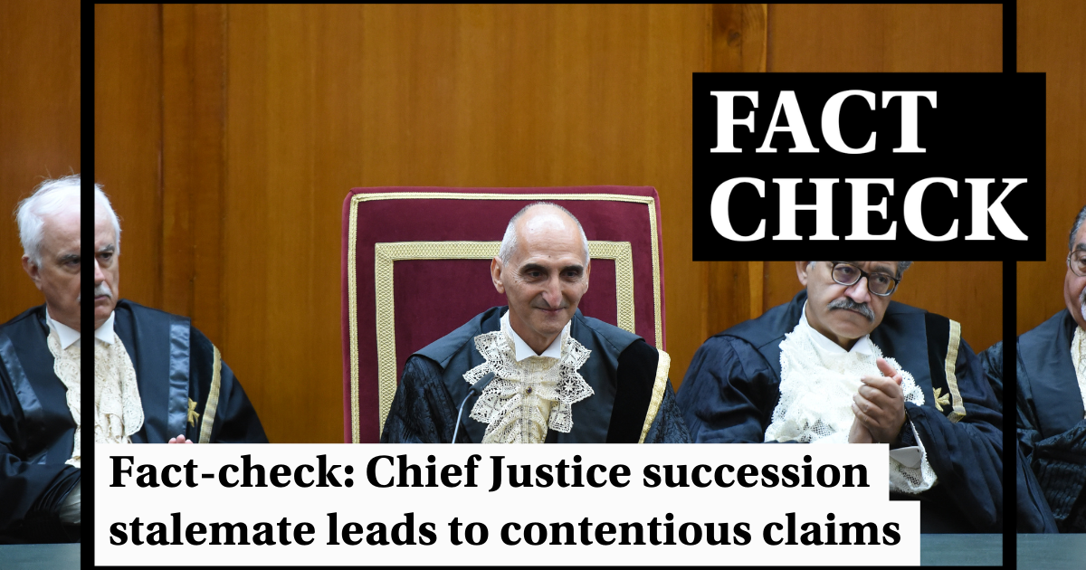 Fact-checking claims about talks to appoint a new chief justice