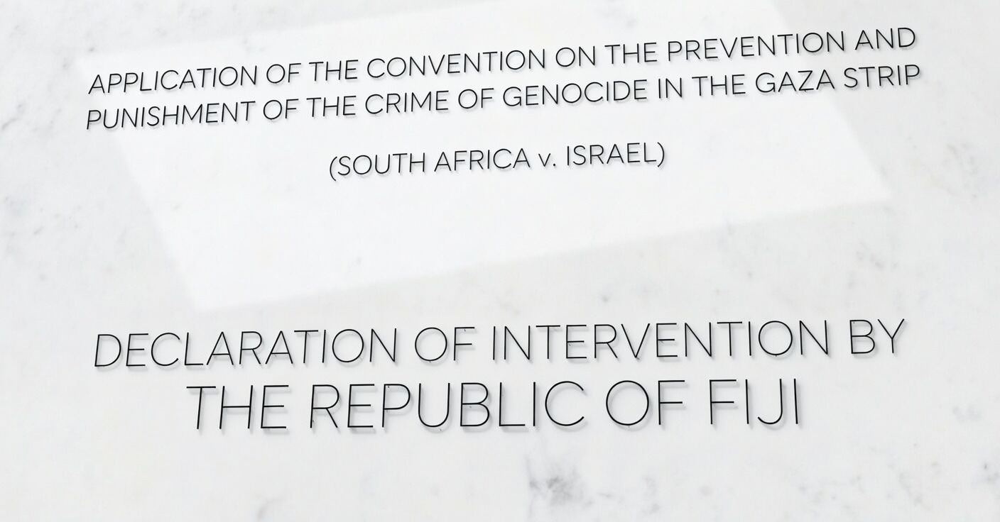 Fiji files intervention in Gaza genocide case at ICJ