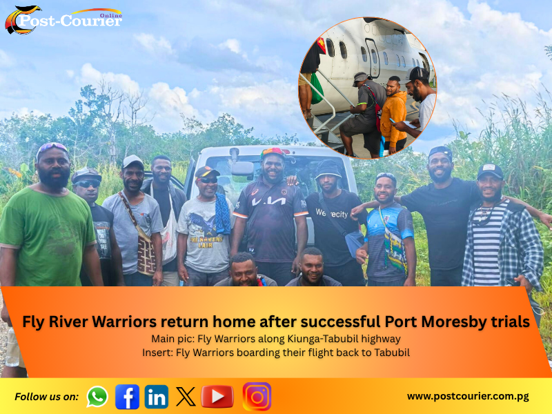 Fly River Warriors return home after successful Port Moresby trials