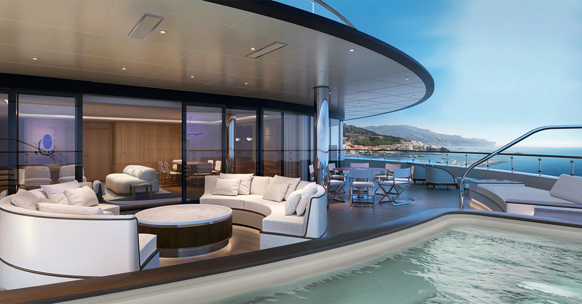 The Saint Tropez suite comes with a private plunge pool.