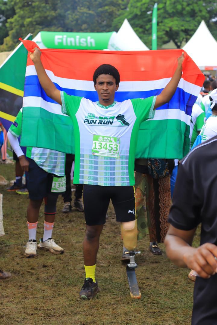 Gambian blade runner finishes among top 20 at Kilimanjaro Marathon