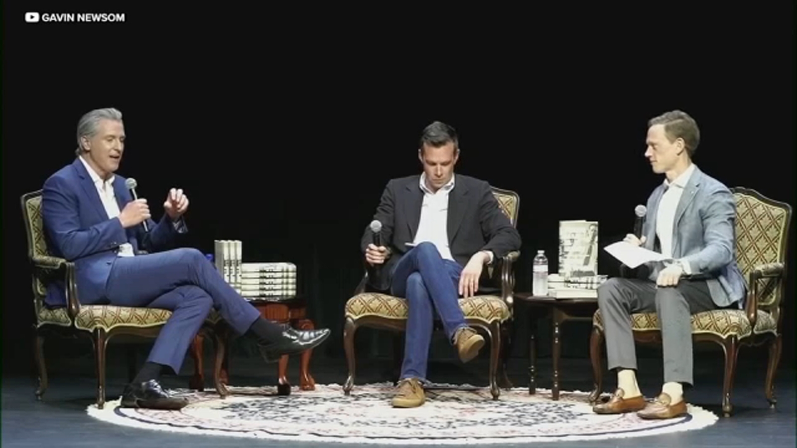 Gov. Gavin Newsom talks Iran war, field of possible gubernatorial successors at packed book tour stop in Los Angeles