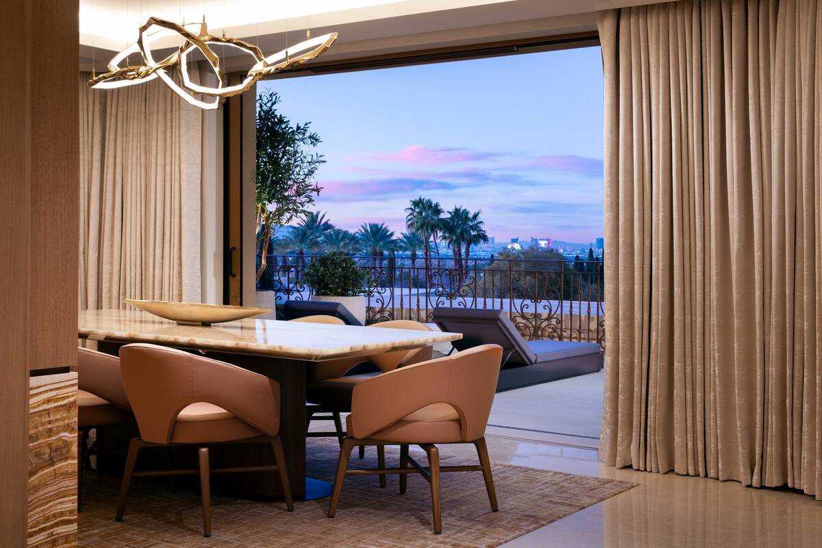 Green Valley Ranch casino's new Strip suite features two bedrooms, a private rooftop patio, a f ...