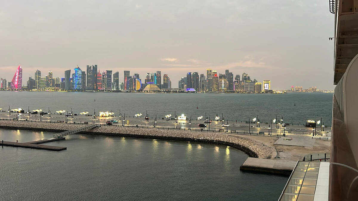 A view over Doha, the capital of Qatar