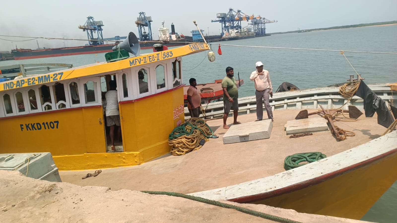 High-Speed Patrol Boat Deployed at Krishnapatnam to Curb Illegal Fishing