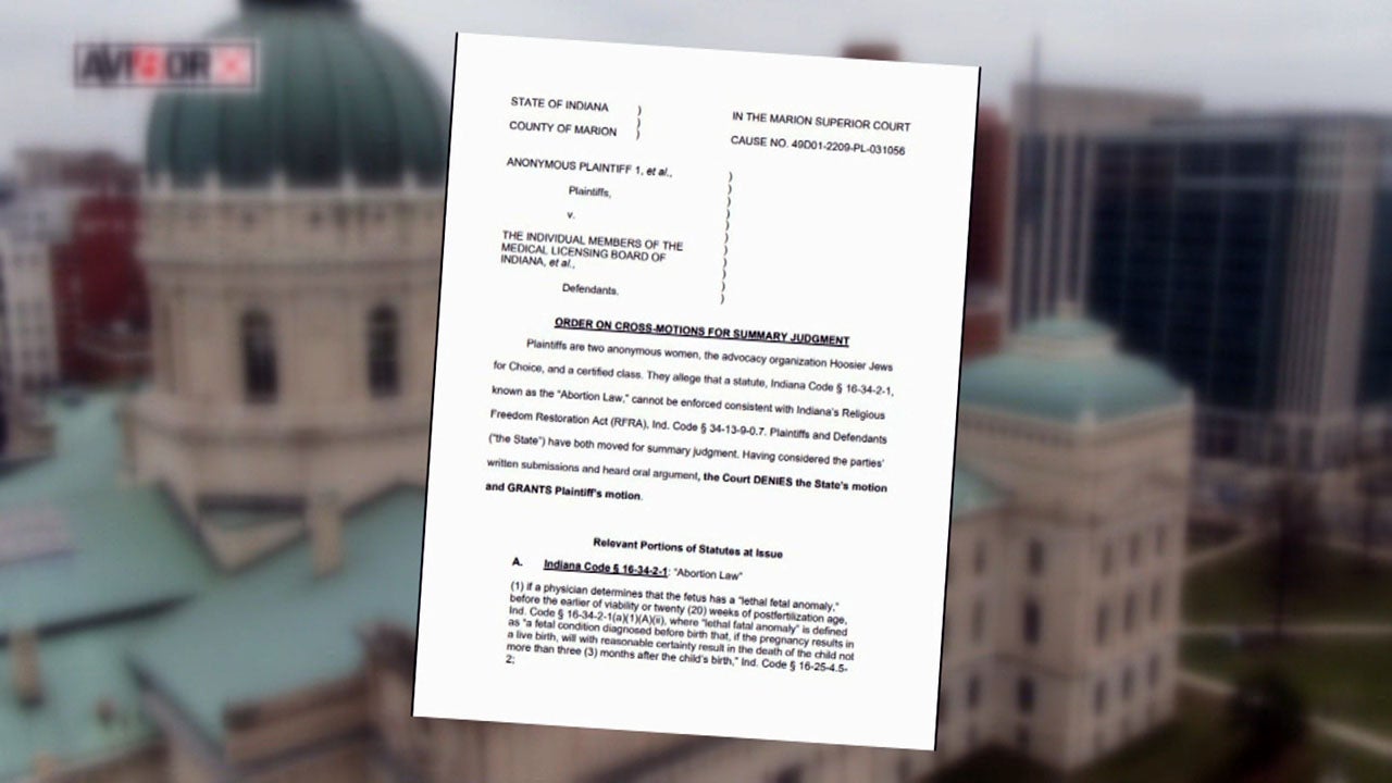 Indiana attorney general appeals abortion ruling allowing religious exceptions - Indianapolis News | Indiana Weather | Indiana Traffic