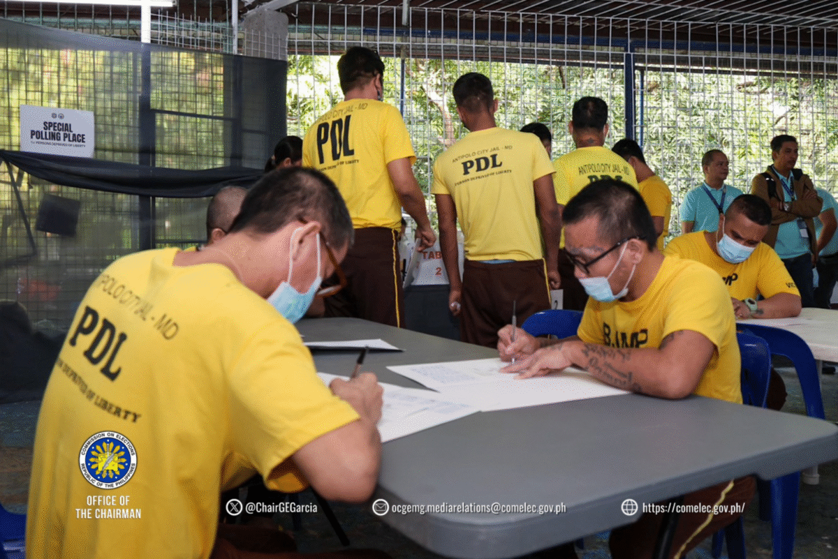 Voting period for the persons deprived of liberty for the special elections in the second district of Antipolo City on Saturday, March 14, 2026.