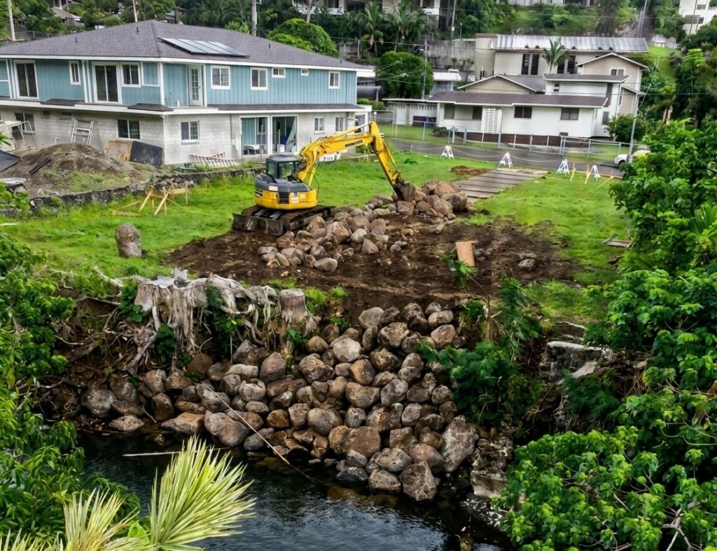 Landowners cautioned about unauthorized use of heavy machinery in stream channels : Maui Now
