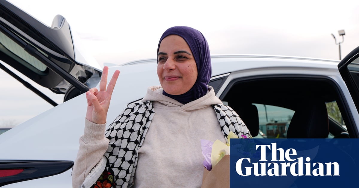 Leqaa Kordia, a pro-Palestinian activist, released after a year in ICE custody | US news