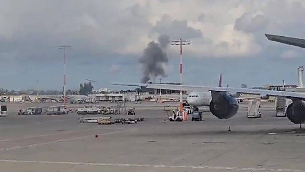 Missile Shrapnel Falls Near Ben Gurion Airport...