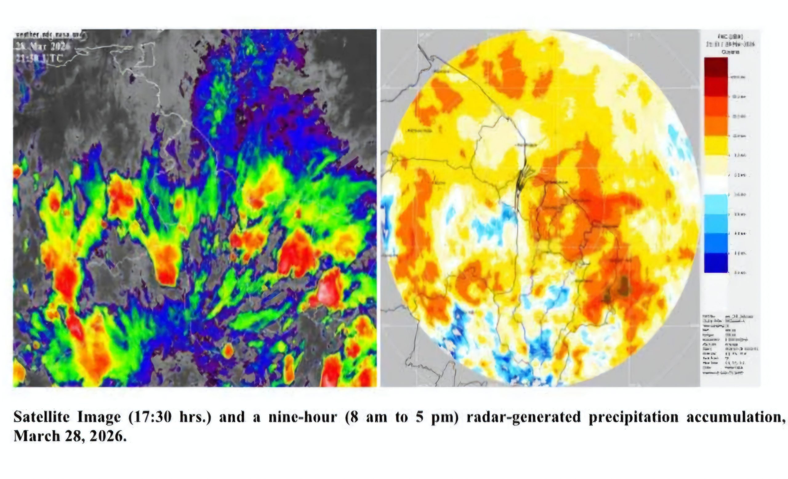 Moderate to heavy rainfall to continue until Tuesday; Hydromet office warns of more flood risks