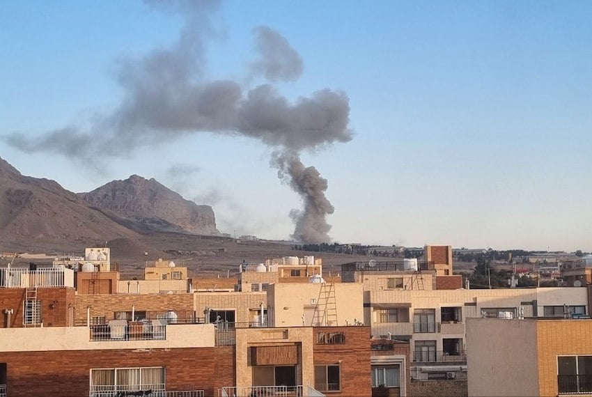 Attacks on Isfahan, Iran, on Wednesday.