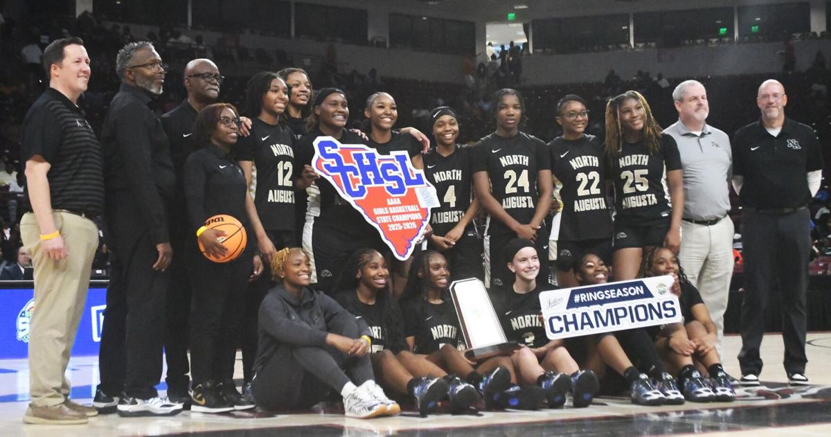 North Augusta girls' basketball wins back-to-back titles