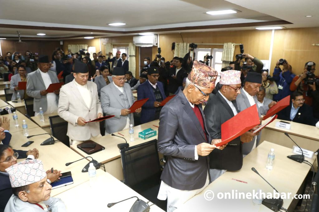 Oath-taking of newly elected National Assembly members