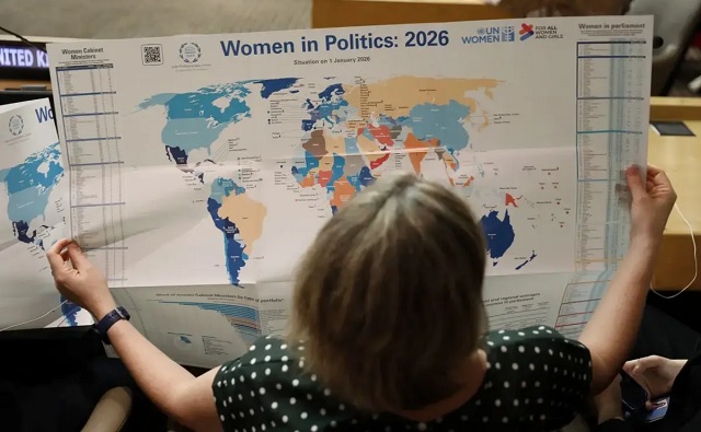 Only 1 in 7 countries led by women as men continue to dominate political power