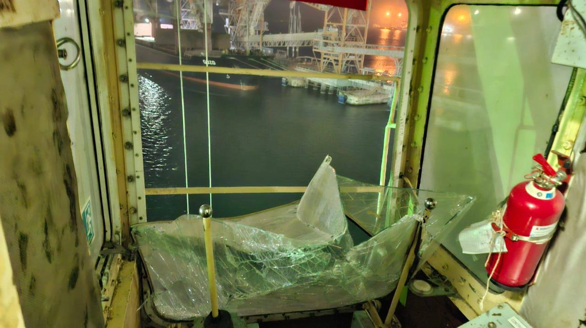 Russian drone strike damages grain vessels in Odesa Oblast, two injured