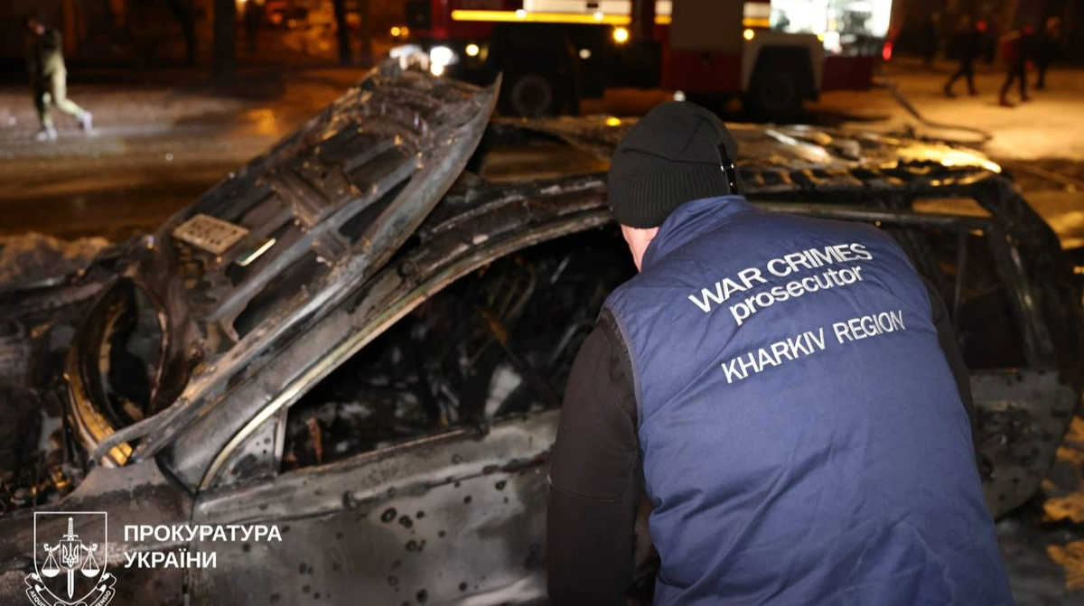 Russians strike Kharkiv: fire breaks out, eight people injured after drone attack