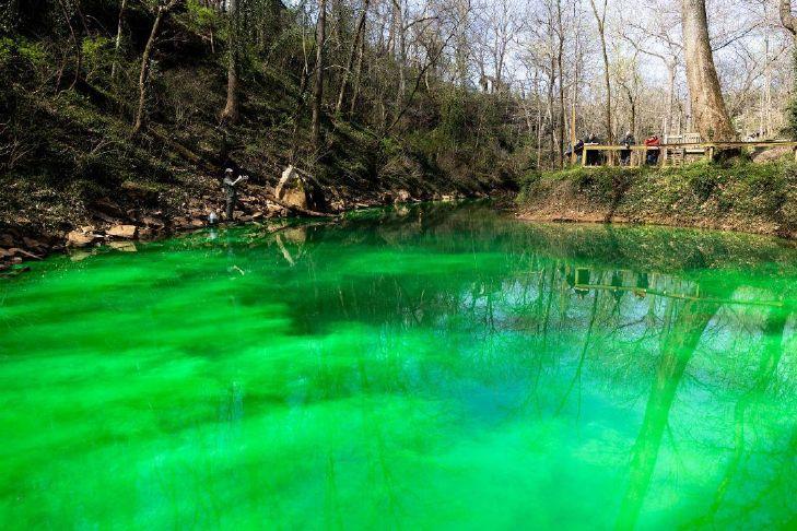 SLIDE SHOW: Lost River Cave goes green for St. Patrick’s Day
