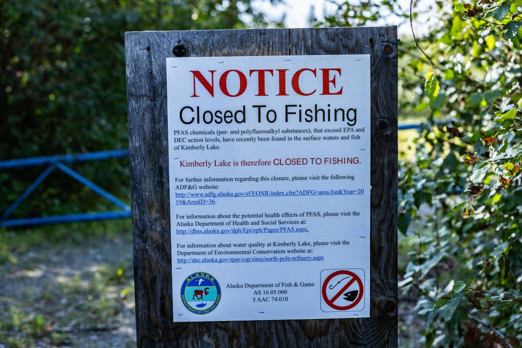 A lake in the interior closed for fishing because of PFAS contamination. (Photo courtesy of Alaska Community Action on Toxics)