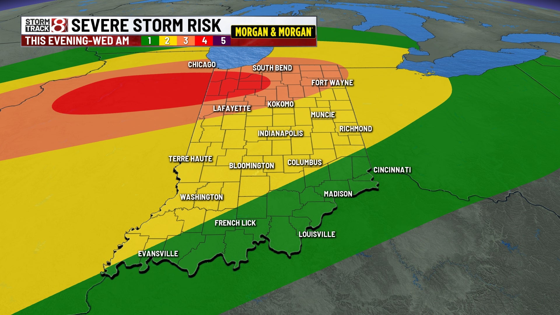 Severe storm risk into tonight through early Wednesday morning - Indianapolis News | Indiana Weather | Indiana Traffic