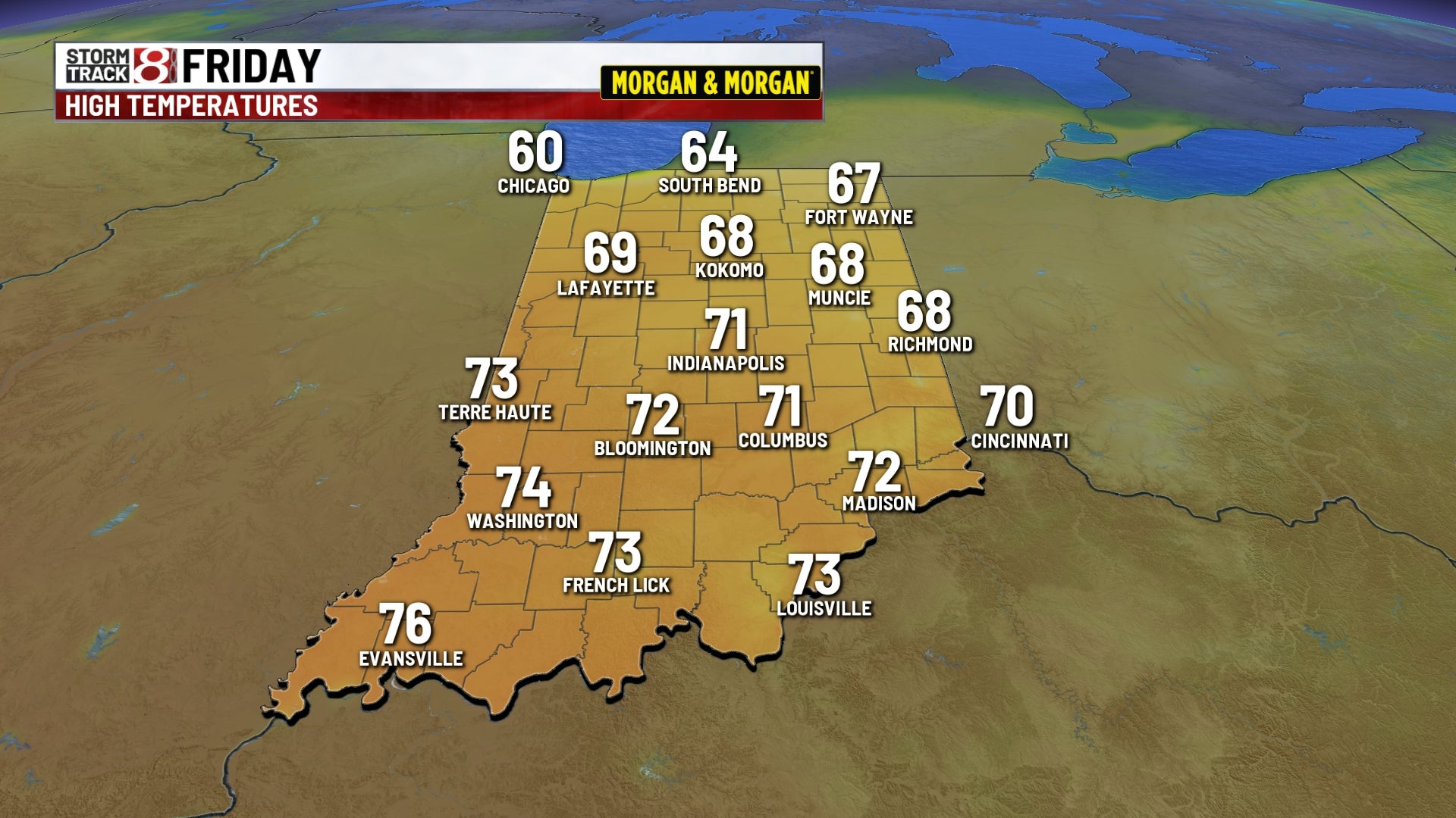 Some back in the 60s Thursday, 70s to start spring on Friday | Mar. 18, 2026 - Indianapolis News | Indiana Weather | Indiana Traffic