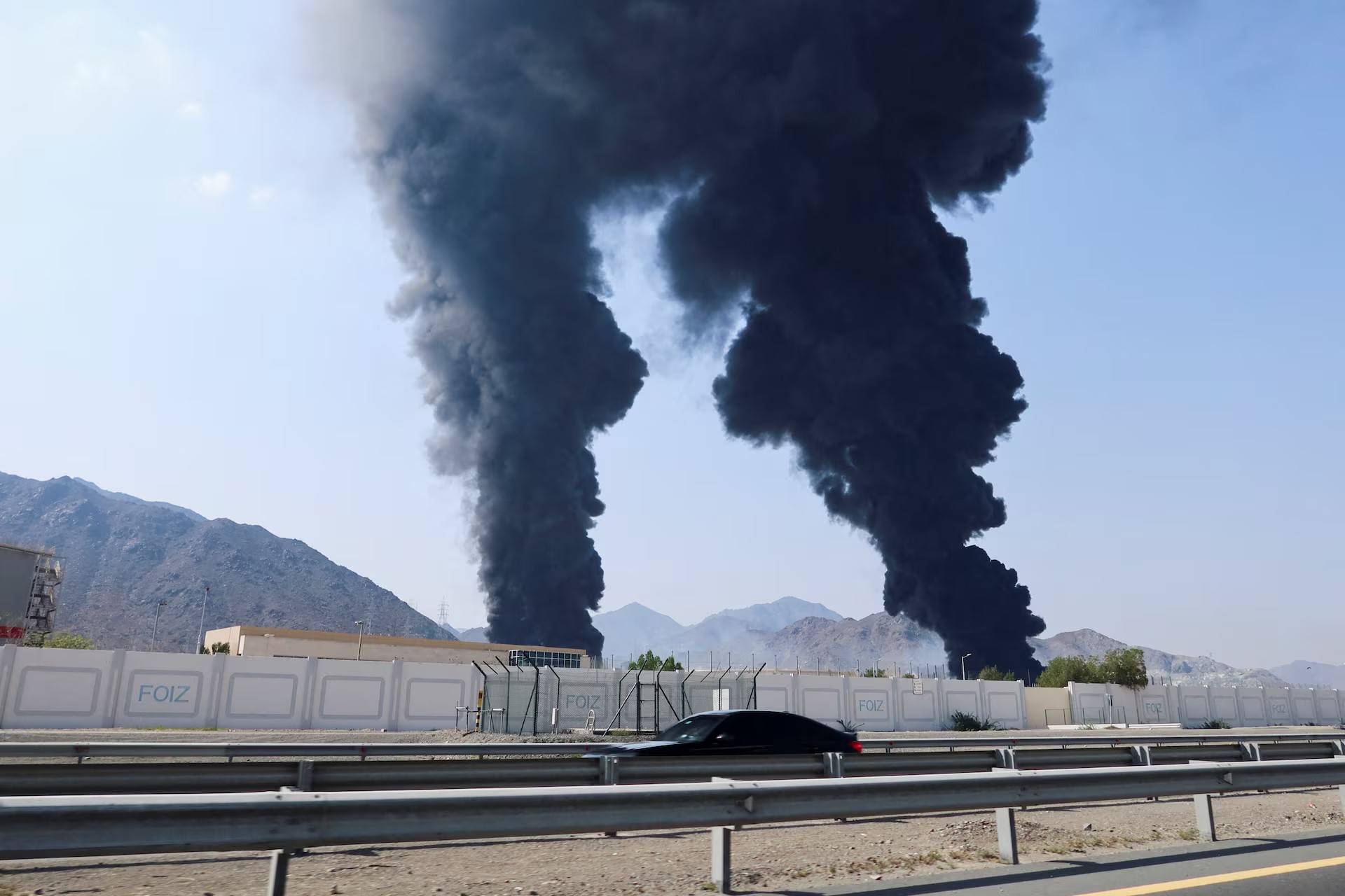 Some oil loading operations suspended after fire in UAE's Fujairah, sources say