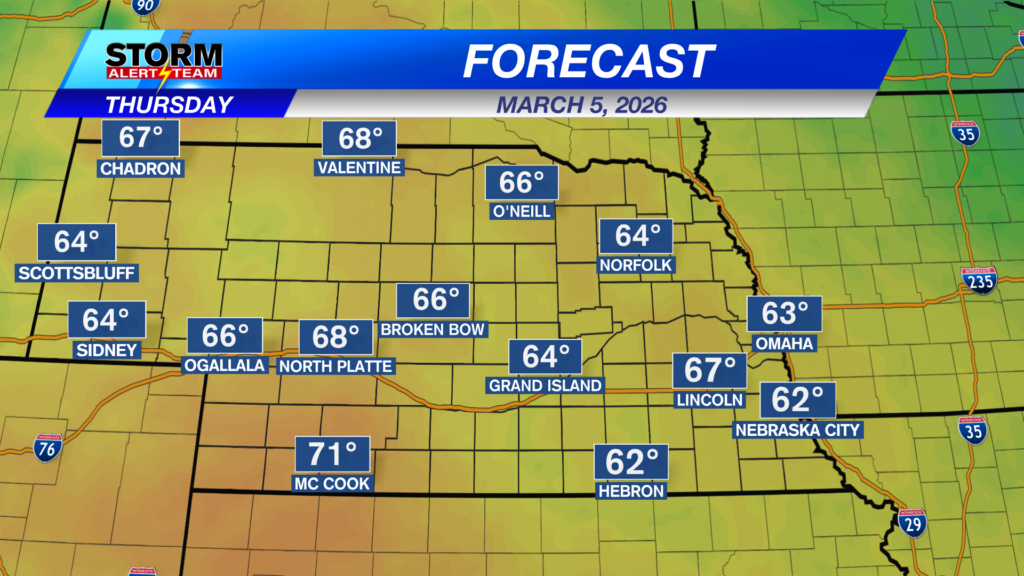 State Forecast Highs Tomorrow
