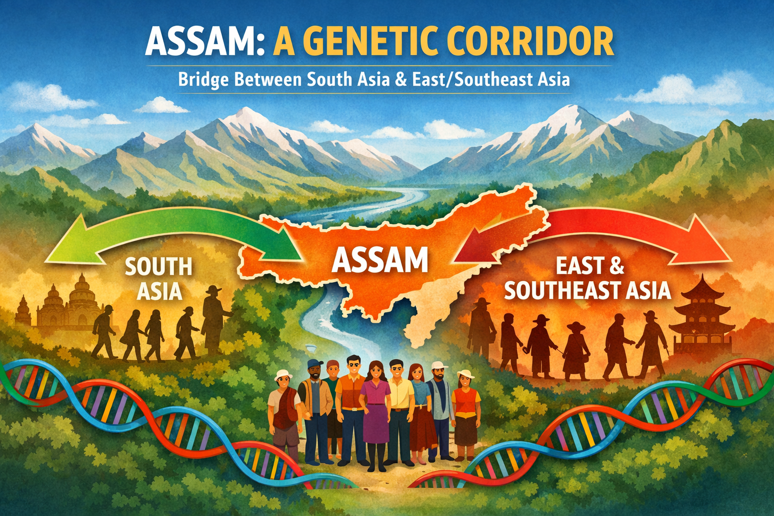 Study reveals Assam was a genetic corridor, not a barrier
