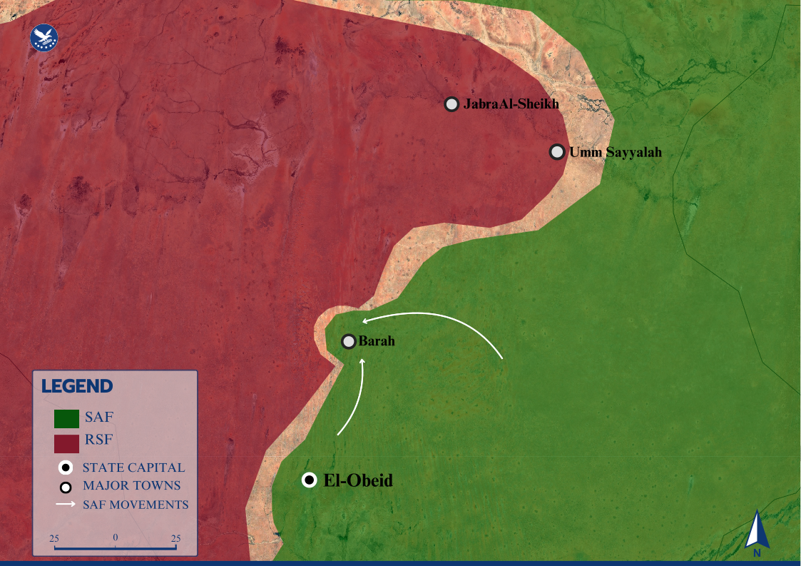 Sudanese military and allied forces retake strategic town of Bara from RSF