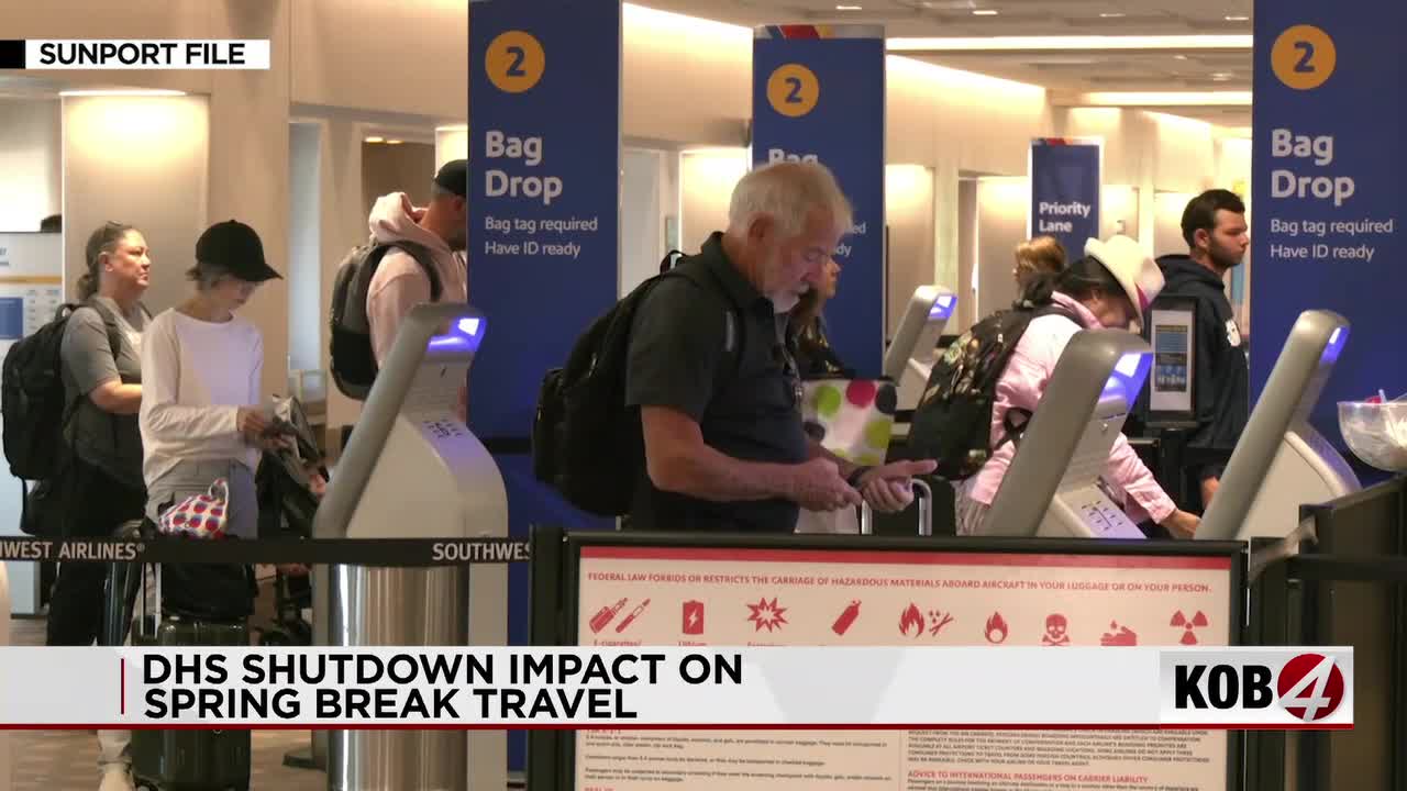 TSA shutdown could impact travel at Albuquerque Sunport during spring break